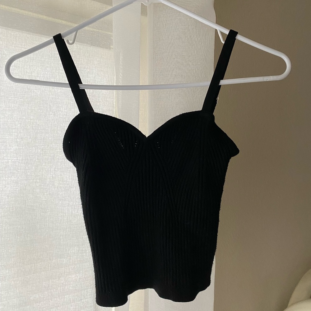 Wild Fable Black Ribbed Camisole